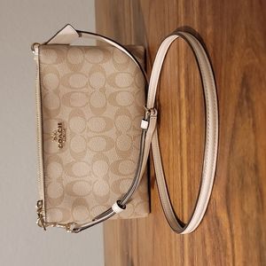 Coach lyla double zip cross body bag